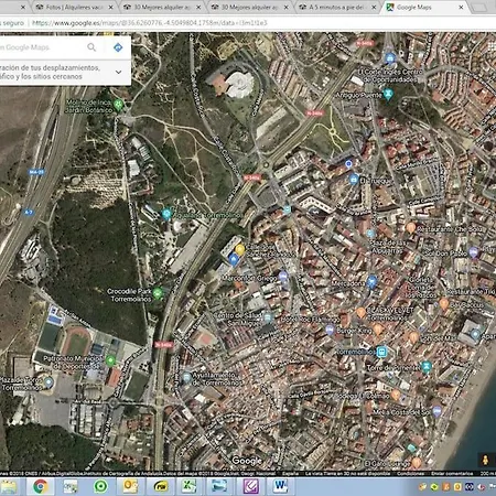 Апартаменты Apto 5 Minutos Centro Piscina Parking Торремолинос